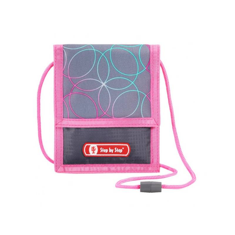 Brustbeutel Glitter Heart Hazle Rosa, Grau von Step by Step