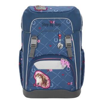 Step by Step - GIANT Schulrucksack-Set Horse Lima, 5-teilig Blau von Step by Step