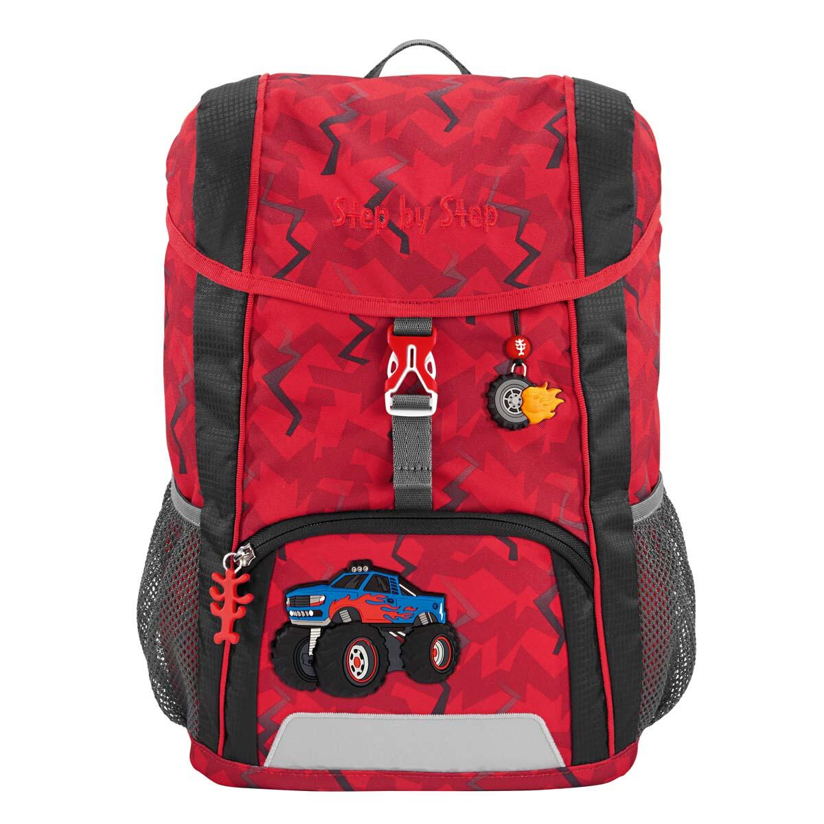 Step by Step - KID Rucksack-Set Monster Truck Rock Rot von Step by Step