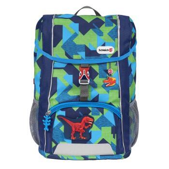 Step by Step - KID Schleich® Rucksack-Set Dinosaurs, Velociraptor, 3-teilig blau/grün von Step by Step
