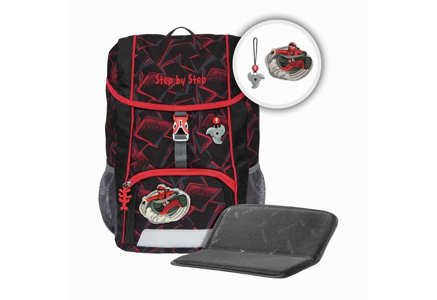 Step by Step Kinderrucksack KID Rucksack-Set Ninja Yuma 3-teilig von Step by Step