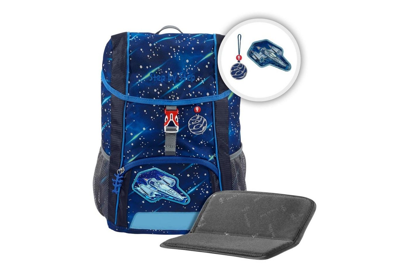 Step by Step Kinderrucksack Step by Step KID Reflect Rucksack-Set 3-teilig von Step by Step