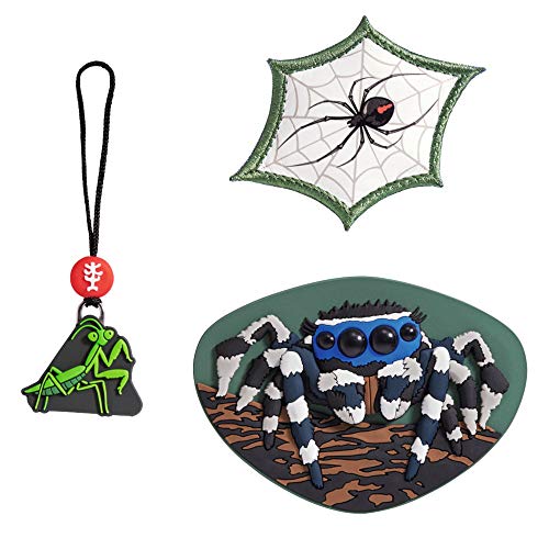 Step by Step Magic Mags Jumping Spider“, 3-teilig, 2 Magnet-Applikationen und 1 Anhänger, als Ergänzung für den Schulranzen oder Vorschulrucksack, für Jungen von Step by Step