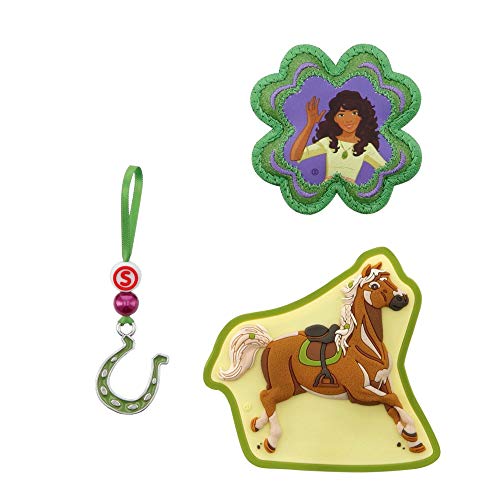 Step by Step Magic Mags Schleich® Horse Club „Sarah & Mystery“, 3-teilig, 2 Magnet-Applikationen und 1 Anhänger, als Ergänzung für den Schulranzen oder Vorschulrucksack, für Mädchen von Step by Step