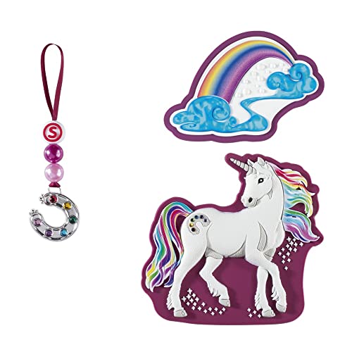 Step by Step Magic Mags Schleich® bayala® The Movie „Rainbow Unicorn“, 3-teilig, 2 Magnet-Applikationen und 1 Anhänger, als Ergänzung für den Schulranzen oder Vorschulrucksack, für Mädchen von Step by Step