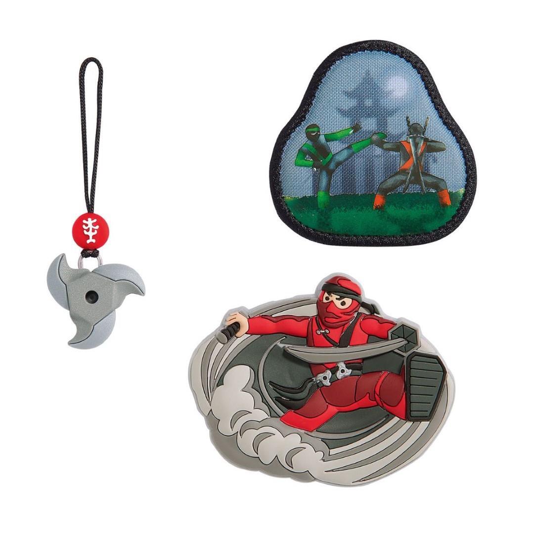 Step by Step - Motiv-Buttons Magic Mags Ninja Yuma schwarz/rot von Step by Step