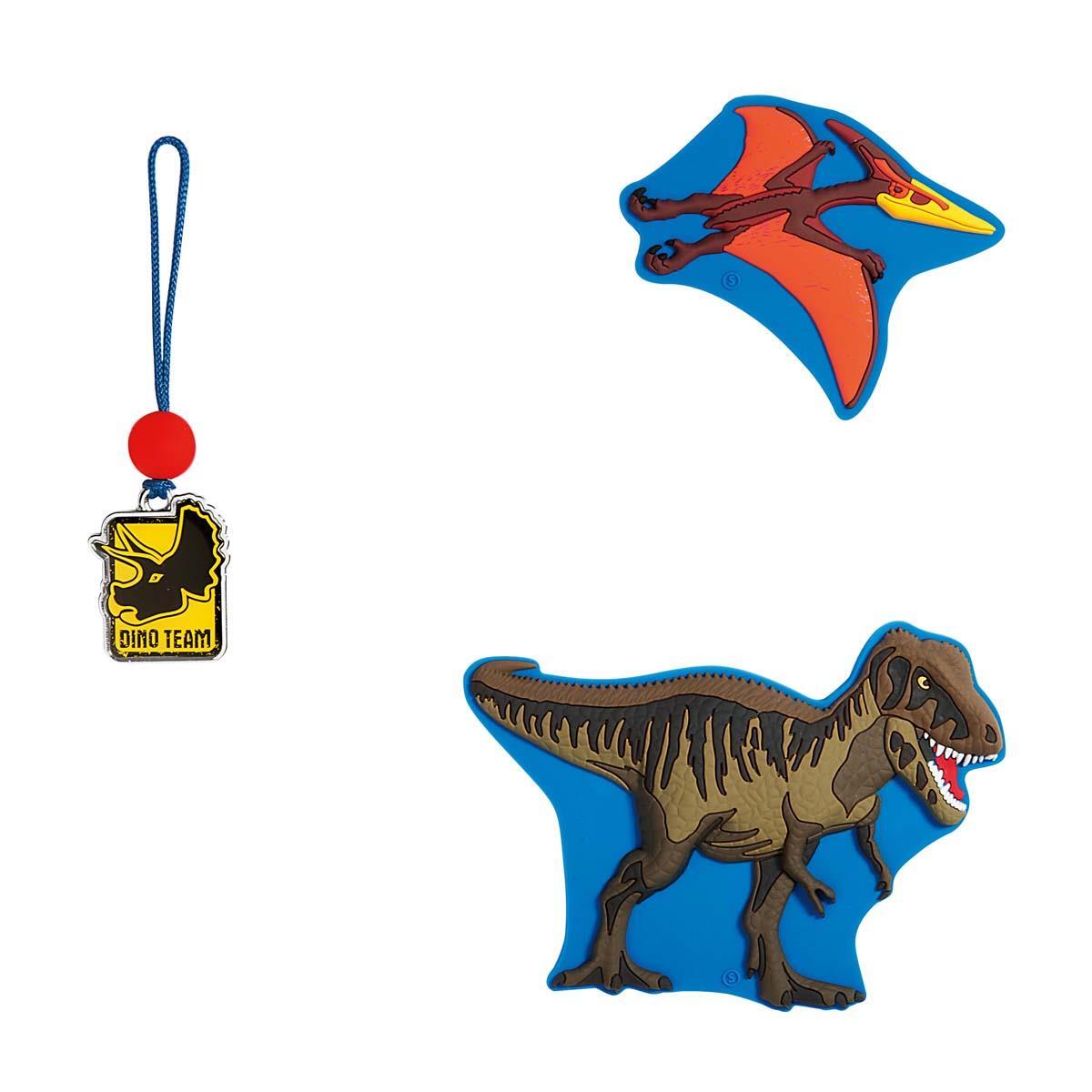 Step by Step - Motiv-Buttons Magic Mags Schleich® Dinosaurs, Tarbosauros Multicolor von Step by Step