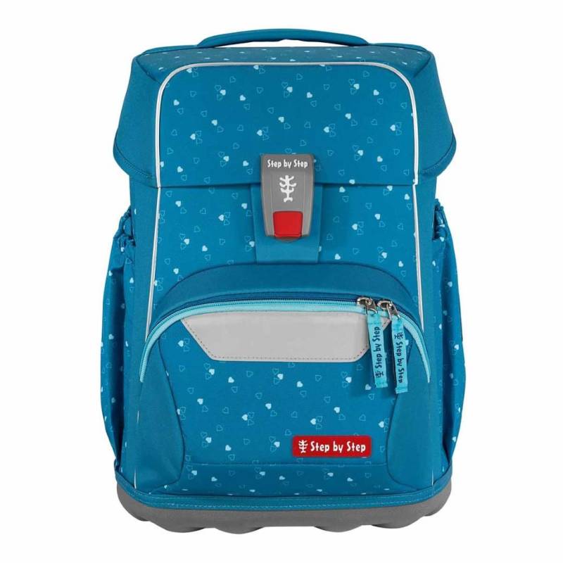 Step by Step - Ranzenset Mehrteilig Basis Schulranzen-Set, 4-Teilig Blue Hearts blue hearts von Step by Step