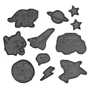 Step by Step - Reflektierendes Sticker-Set Black Schwarz von Step by Step
