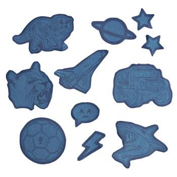 Step by Step - Reflektierendes Sticker-Set Blue von Step by Step