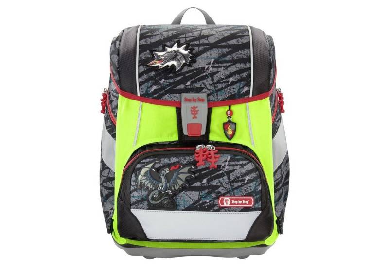 Step by Step Rucksack-Regenschutz Neon Pull-Over (für 2in1 Plus) - Sicherheitsset (green) von Step by Step