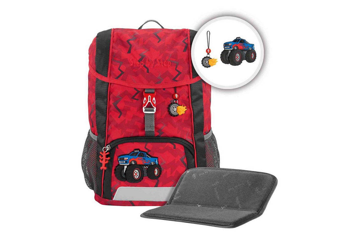 Step by Step Rucksack Step by Step Junior KID Rucksack-Set "Monster Truck Rocky", 3-teilig von Step by Step