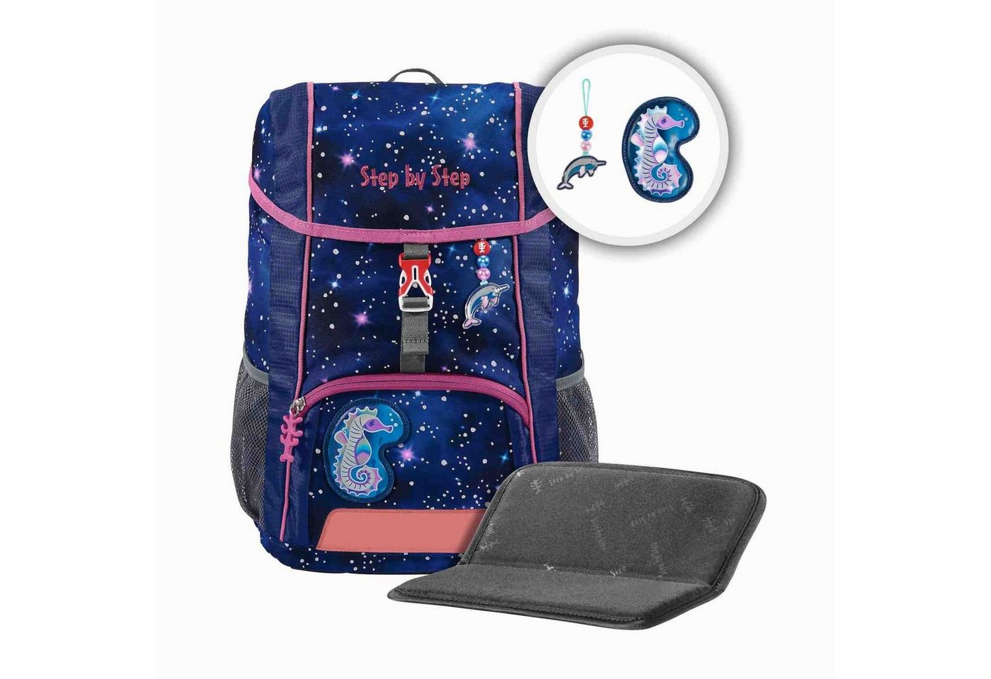 Step by Step Rucksack Step by Step KID REFLECT Rucksack-Set "Star Seahorse Zoe", 3-teilig Step by Step Rucksack Step by Step KID REFLECT Rucksack-Set "Star Seahorse Zoe", 3-teilig von Step by Step