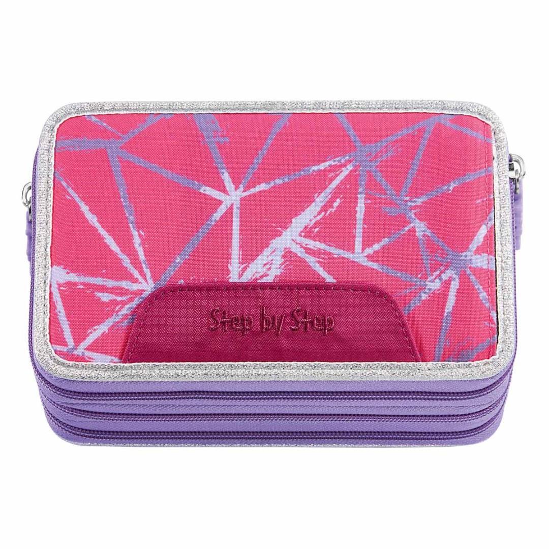 Step by Step - Schüleretui Gefüllt Xxl-Mäppchen, 3 Fächer Star Stella Rosa von Step by Step