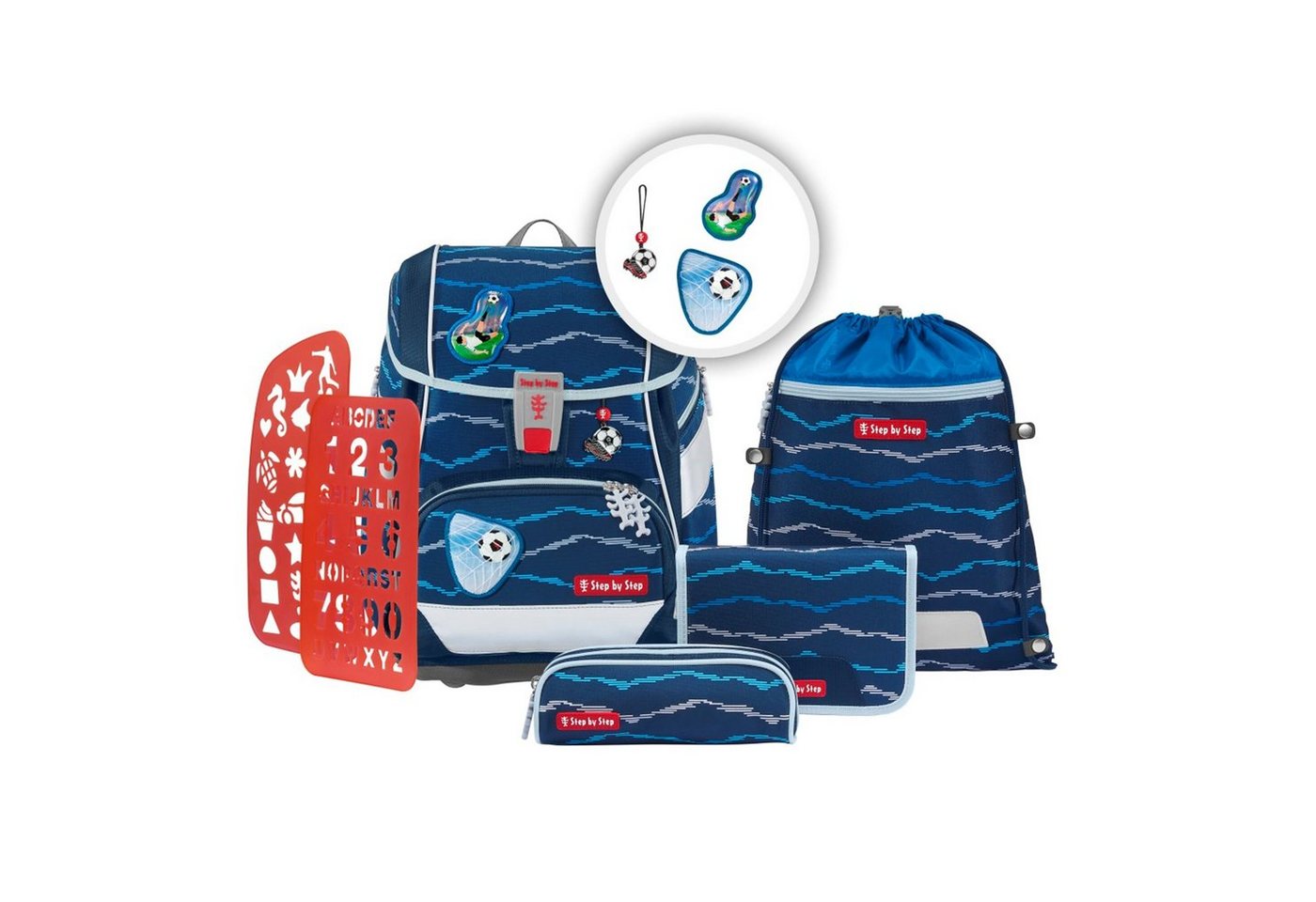 Step by Step Schulranzen 2IN1 PLUS, 6-teilig (5-tlg) von Step by Step