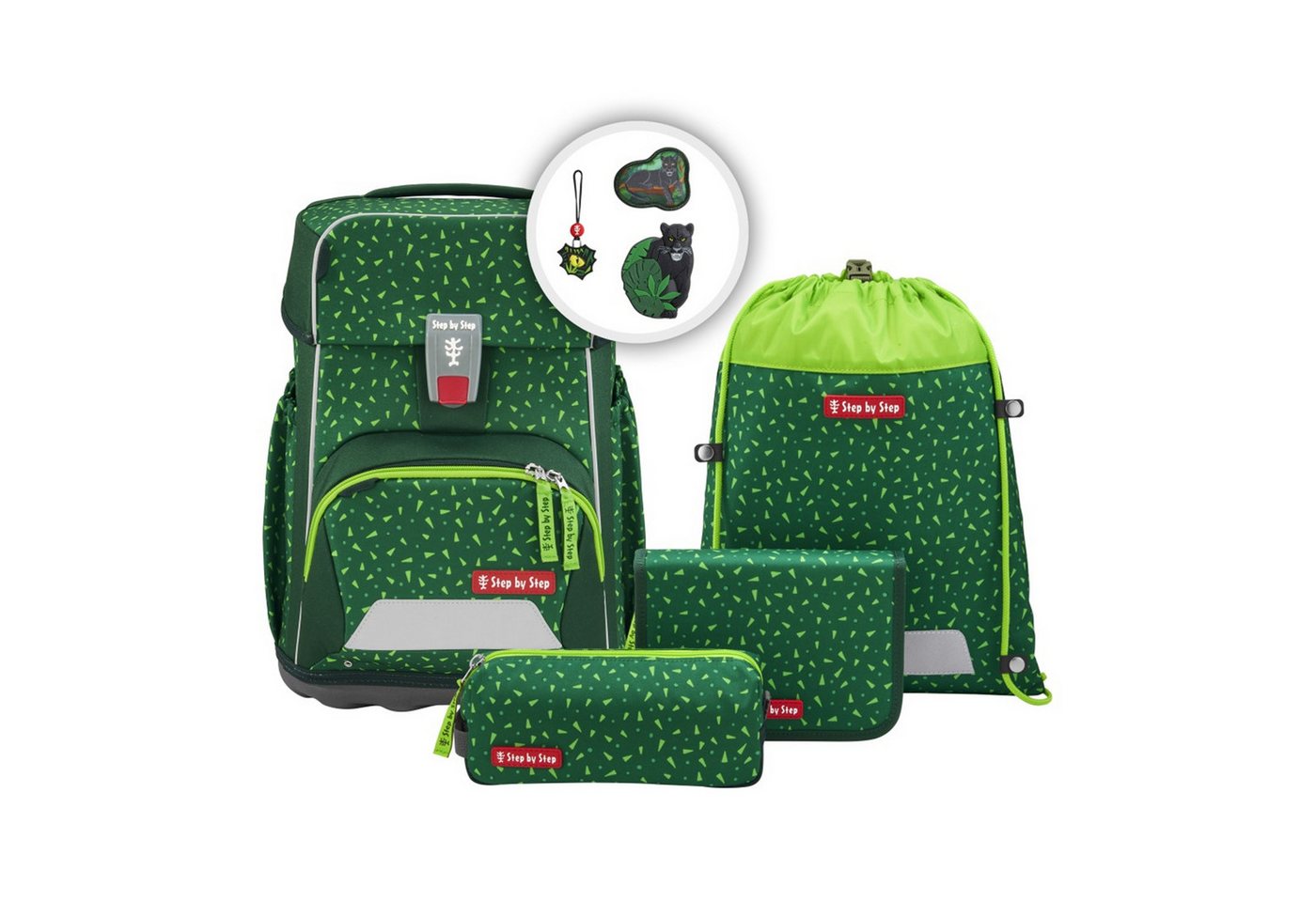 Step by Step Schulranzen BASIS, 4-teilig (4-teilig, 4-tlg) von Step by Step