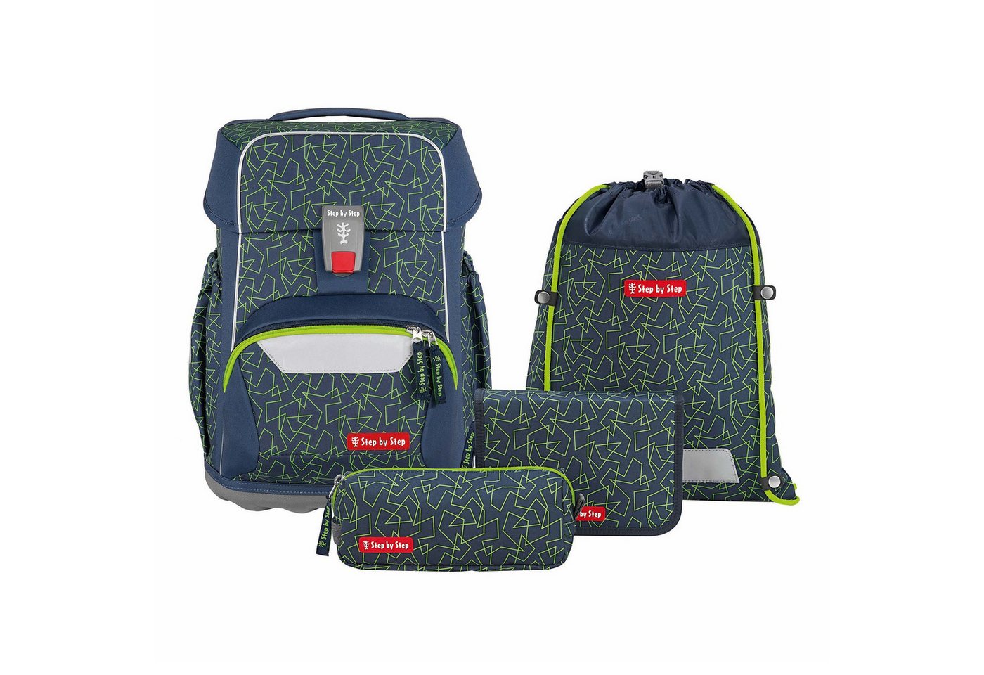 Step by Step Schulranzen Basis (4-tlg), PET von Step by Step