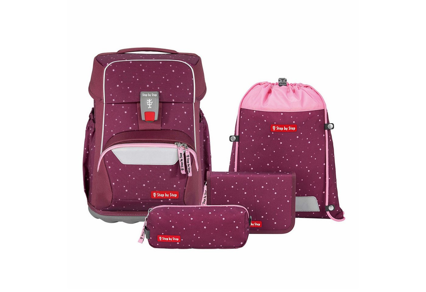 Step by Step Schulranzen Basis (4-tlg), PET von Step by Step