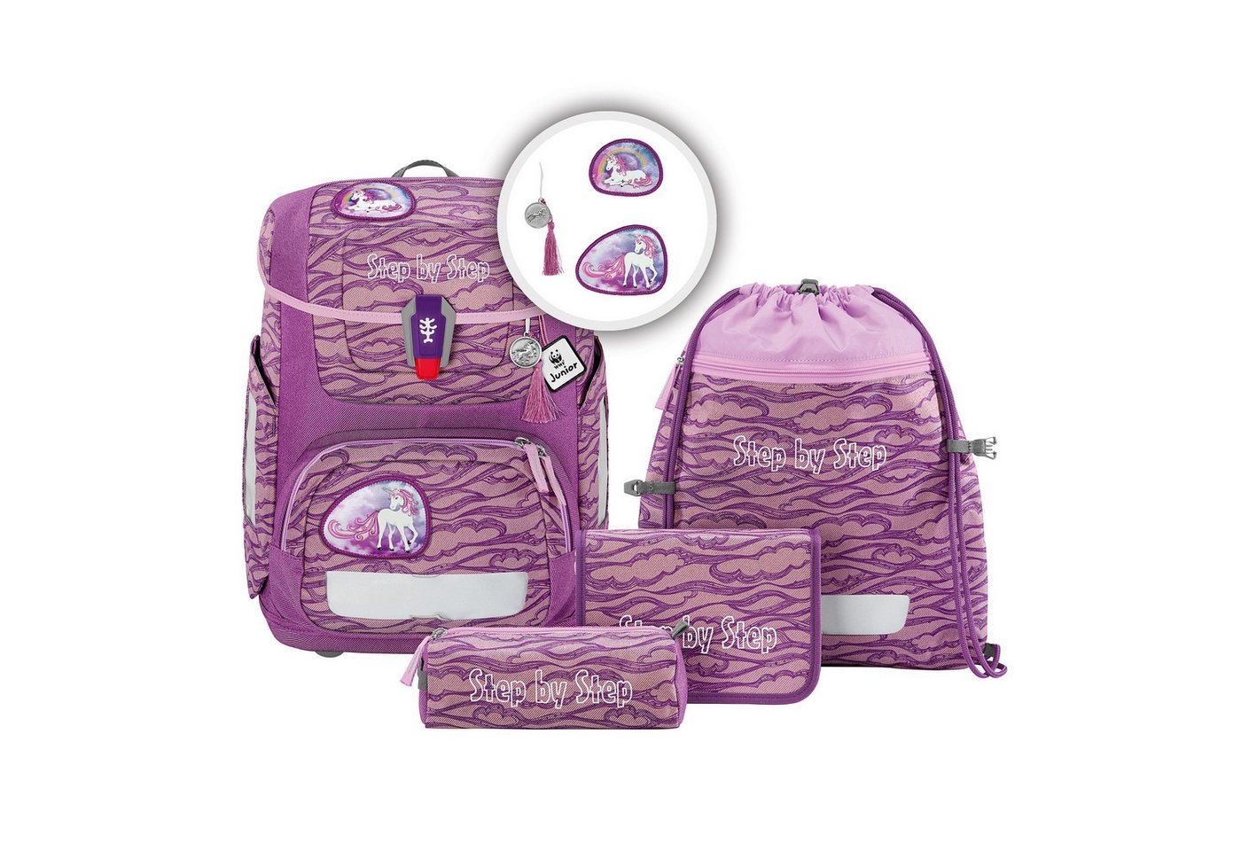 Step by Step Schulranzen Circle (5-tlg), PET von Step by Step