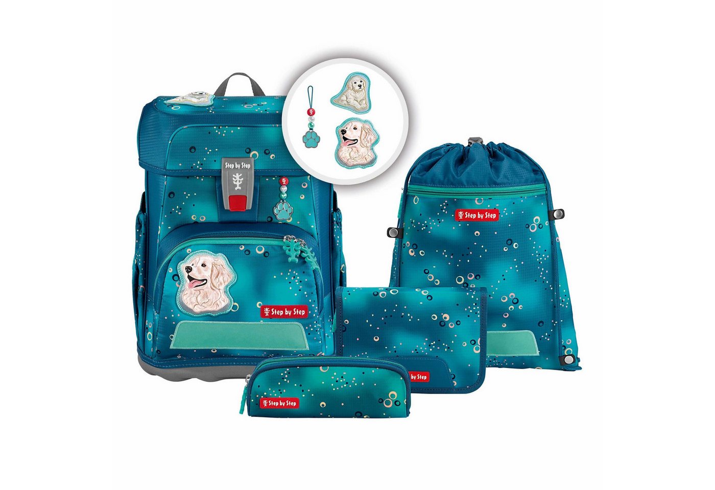 Step by Step Schulranzen Cloud (5-tlg), Polyester von Step by Step