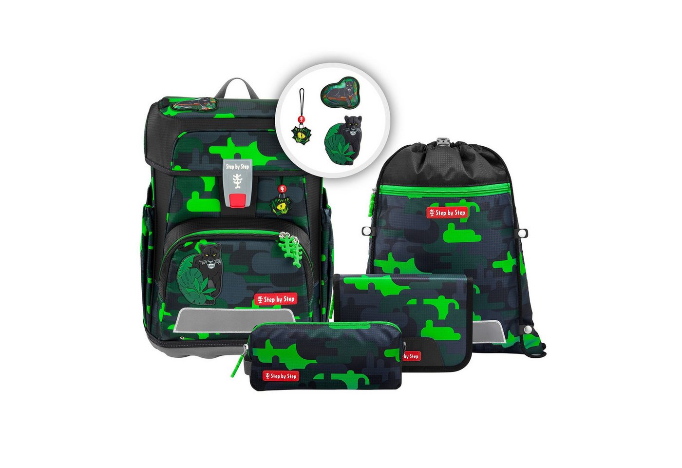 Step by Step Schulranzen Cloud (5-tlg), Polyester von Step by Step