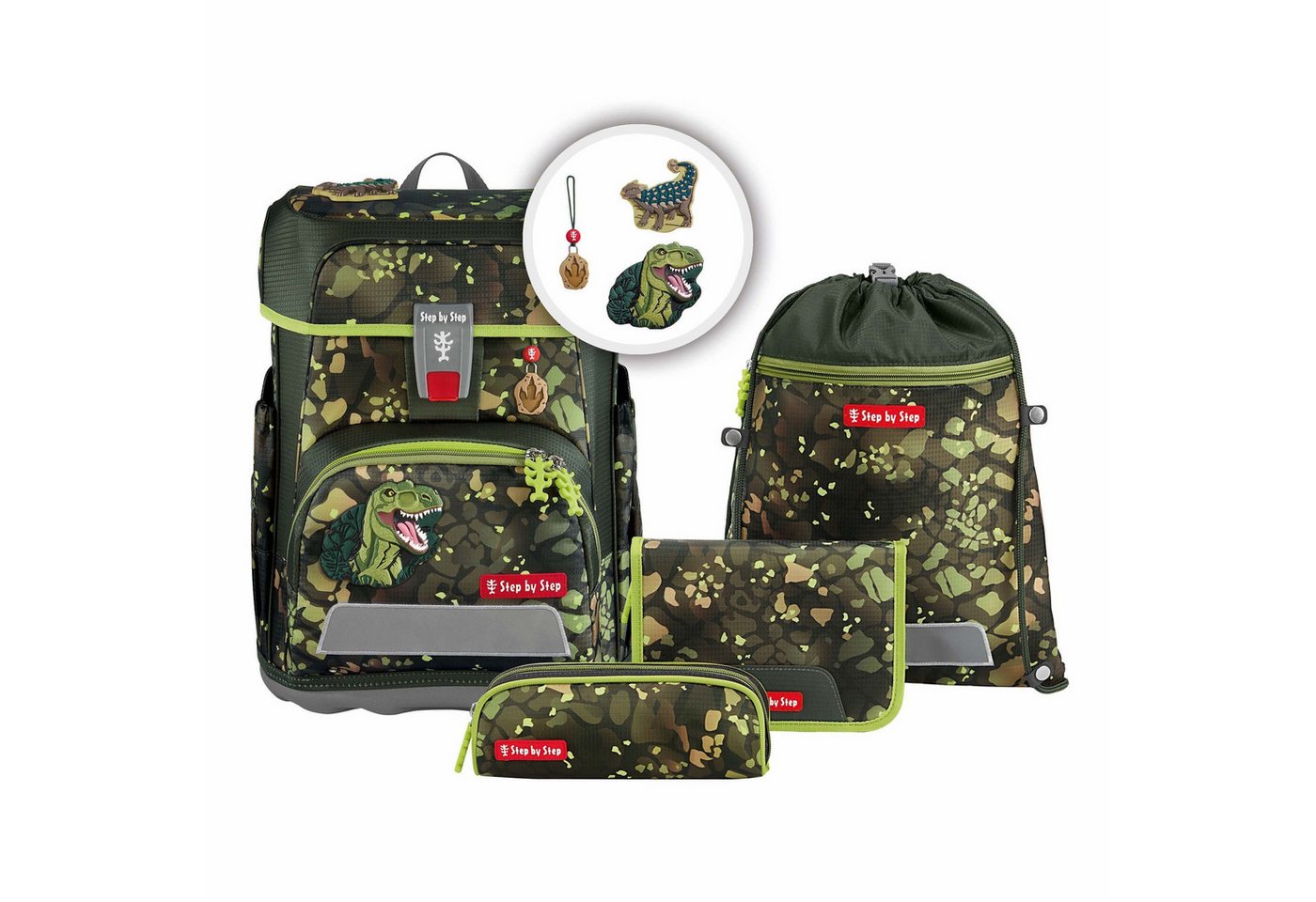 Step by Step Schulranzen Cloud (5-tlg), Polyester von Step by Step