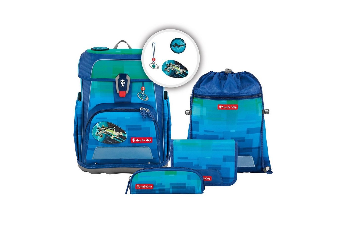 Step by Step Schulranzen Cloud Ocean, PET von Step by Step