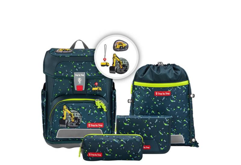 Step by Step Schulranzen Cloud - Schulranzen Set 5tlg. (Bagger Rocco) von Step by Step