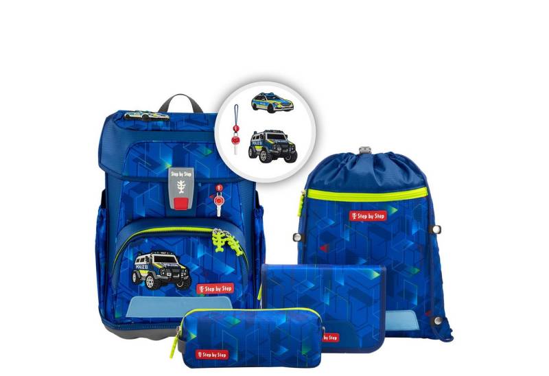 Step by Step Schulranzen Cloud - Schulranzen Set 5tlg. (Police Truck Charly) von Step by Step