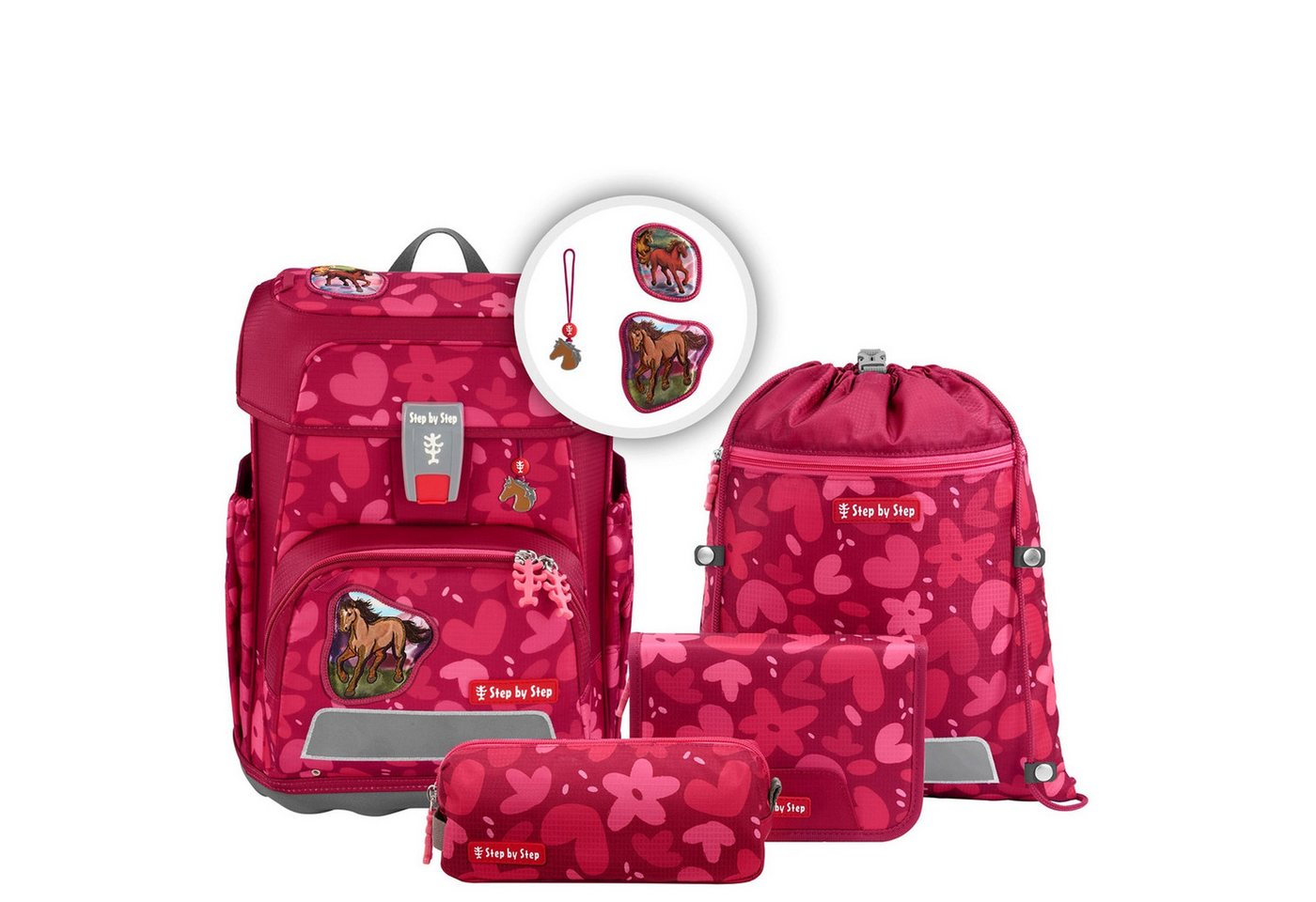 Step by Step Schulranzen Cloud - Schulranzen Set 5tlg. (Wild Horse Nora) von Step by Step