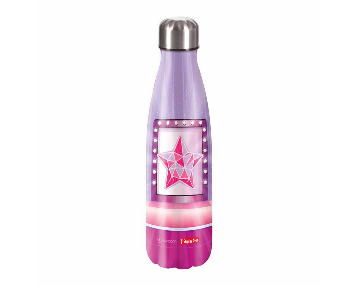 Step by Step Schulranzen Edelstahl Trinkflasche 0,5 l Star Stella (1 Stück), Isolier-Flasche, BPA-frei, für kalte und warme Getränke von Step by Step
