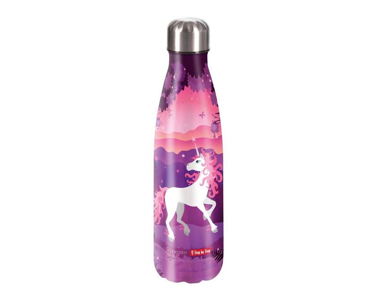 Step by Step Schulranzen Edelstahl Trinkflasche 0,5 l Unicorn Nuala (1 Stück), Isolier-Flasche, BPA-frei von Step by Step