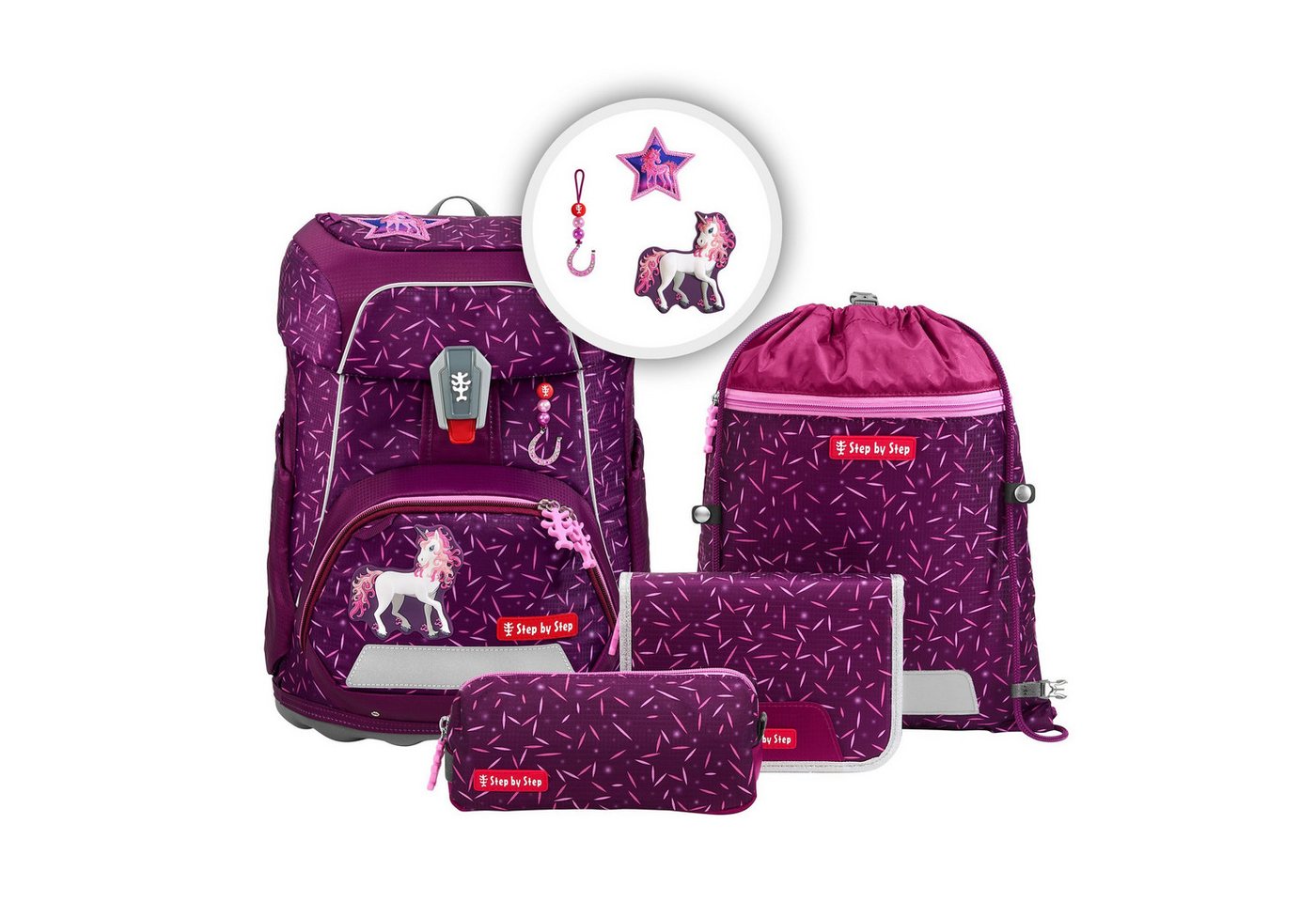 Step by Step Schulranzen Fit (5-tlg), Polyester von Step by Step