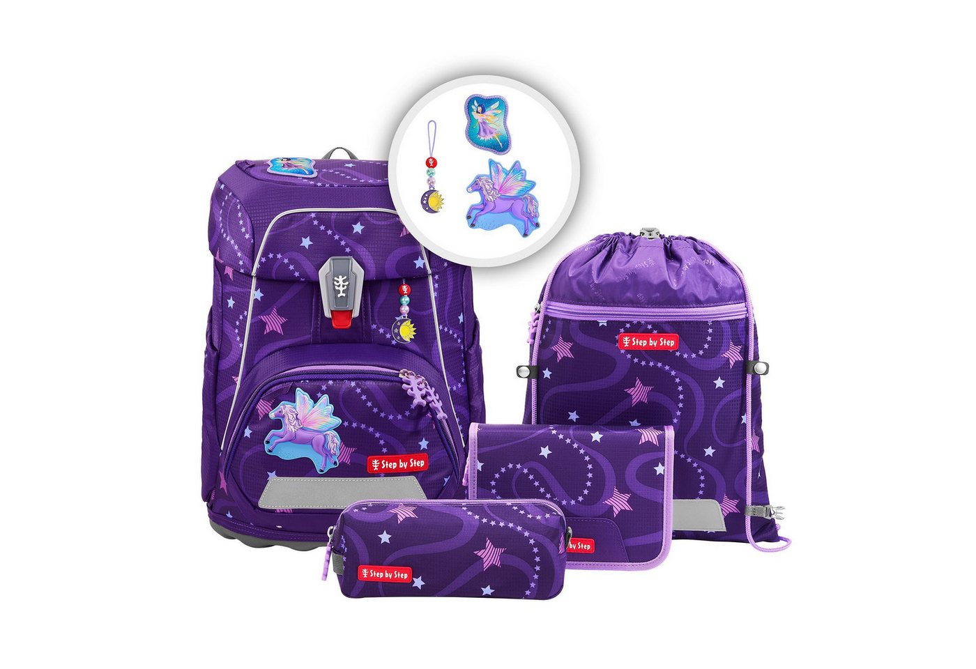Step by Step Schulranzen Fit (5-tlg), Polyester von Step by Step