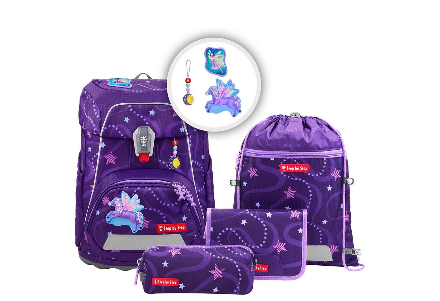 Step by Step Schulranzen Fit - Schulranzen Set 5tlg. (Pegasus Emily) von Step by Step