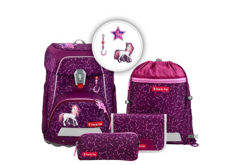 Step by Step Schulranzen Fit - Schulranzen Set 5tlg. (Pretty Unicorn Nuala) von Step by Step