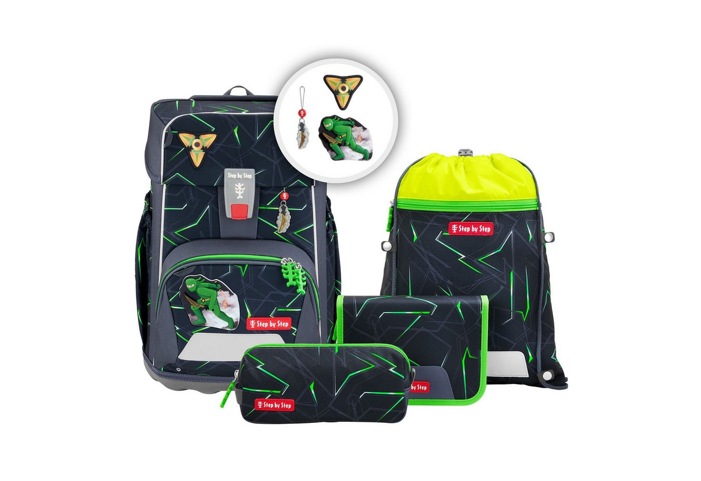 Step by Step Schulranzen Giant (5-tlg), Polyester von Step by Step