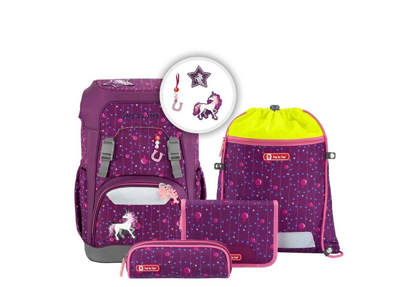 Step by Step Schulranzen Step by Giant - Schulrucksack Set 5tlg. (1-tlg) von Step by Step