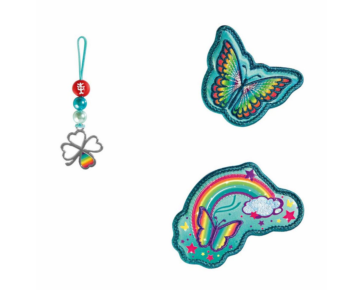 Step by Step Schulranzen MAGIC MAGS Rainbow Ria 3-teilig (3-teilig), Motivanhänger, Glücksbringer von Step by Step