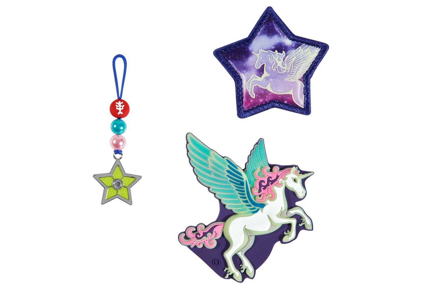 Step by Step Schulranzen Magic Mags Glow 3tlg. (Pegasus Night Nuala) (1-tlg) von Step by Step