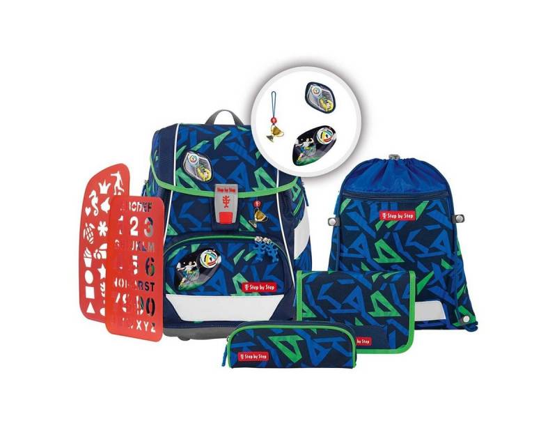 Step by Step Schulranzen Schulranzen-Set 2IN1 PLUS Soccer Ben 6-teilig (6-teilig), Easy von Step by Step