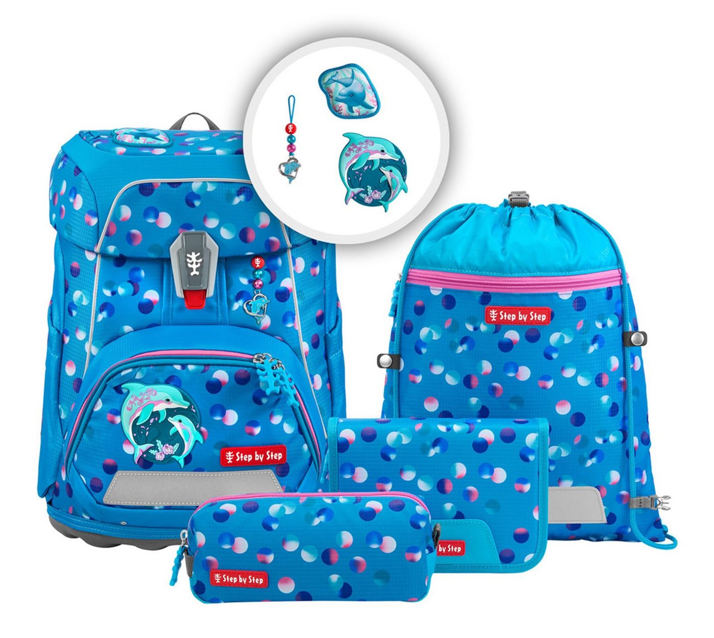 Step by Step Schulranzen Schulranzen-Set 5-teilig (Set, 5-tlg) von Step by Step