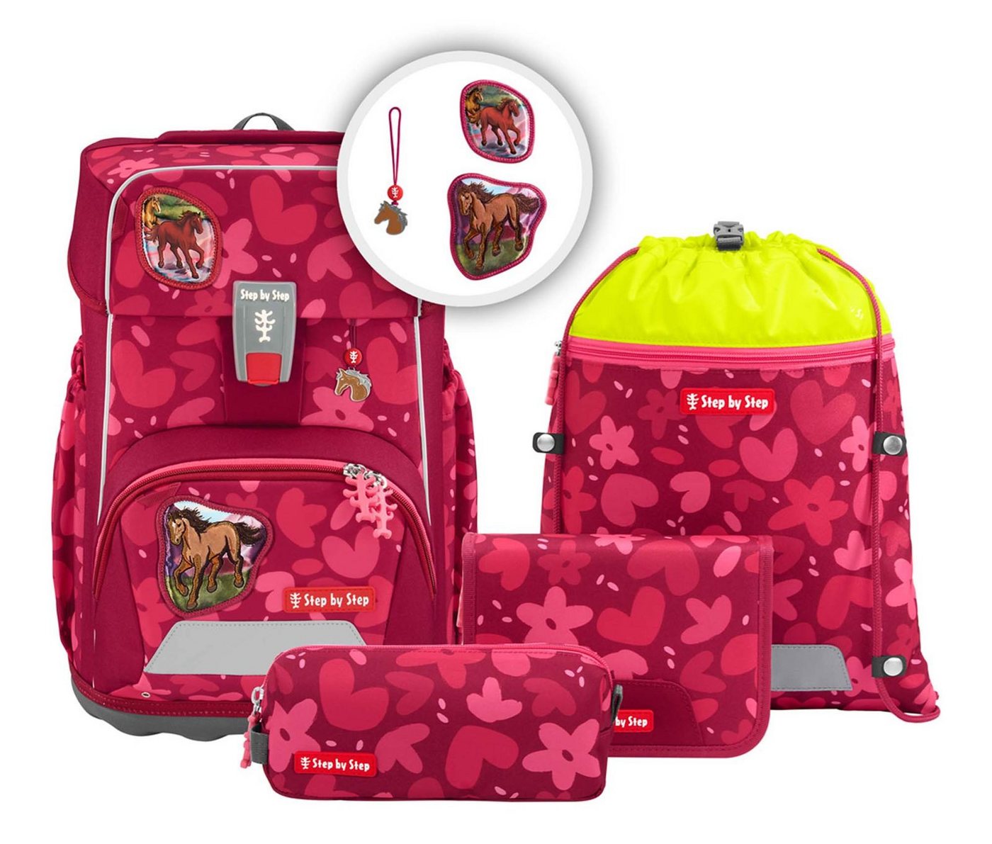 Step by Step Schulranzen Schulranzen-Set 5-teilig (Set, 5-tlg) von Step by Step