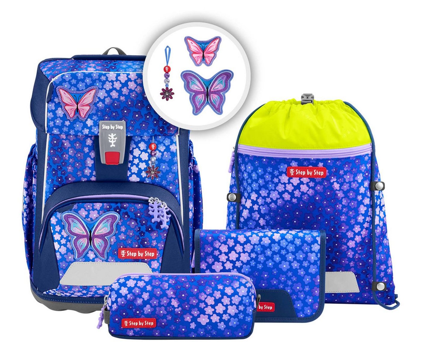 Step by Step Schulranzen Schulranzen-Set 5-teilig (Set, 5-tlg) von Step by Step