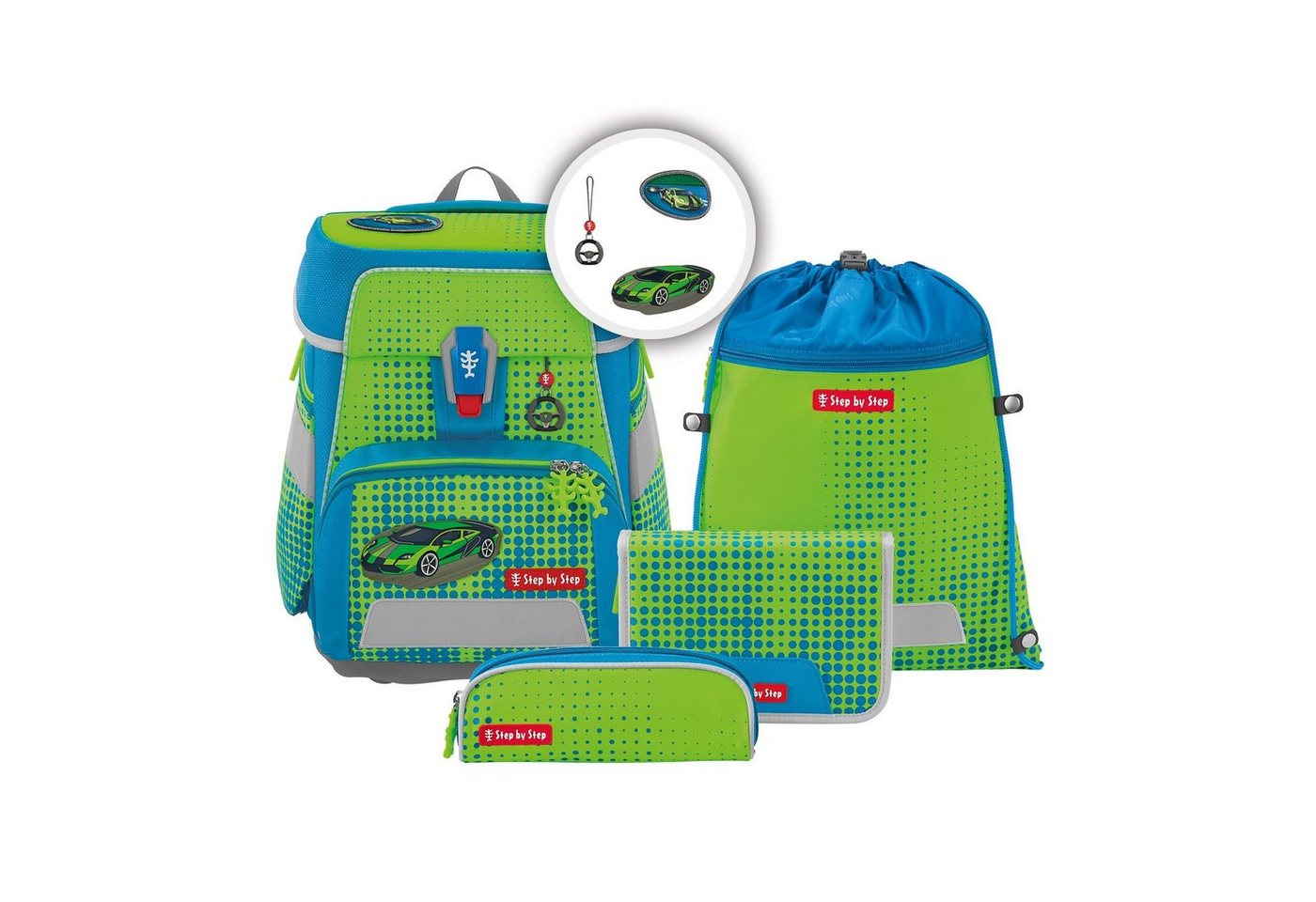 Step by Step Schulranzen Space (5-tlg), PET von Step by Step