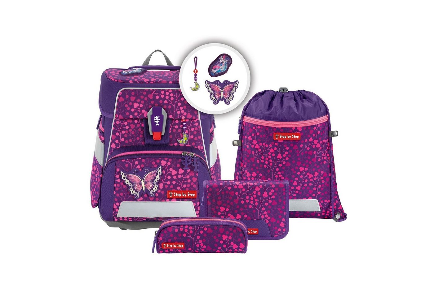 Step by Step Schulranzen Space (5-tlg), PET von Step by Step