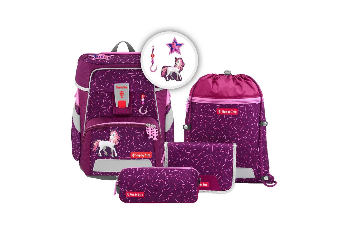 Step by Step Schulranzen Space (5-tlg), Polyester von Step by Step