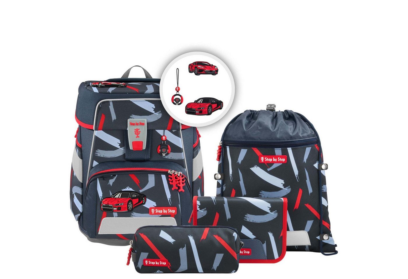 Step by Step Schulranzen Space - Schulranzen Set 5tlg. (Manta Rio) (1-tlg) von Step by Step