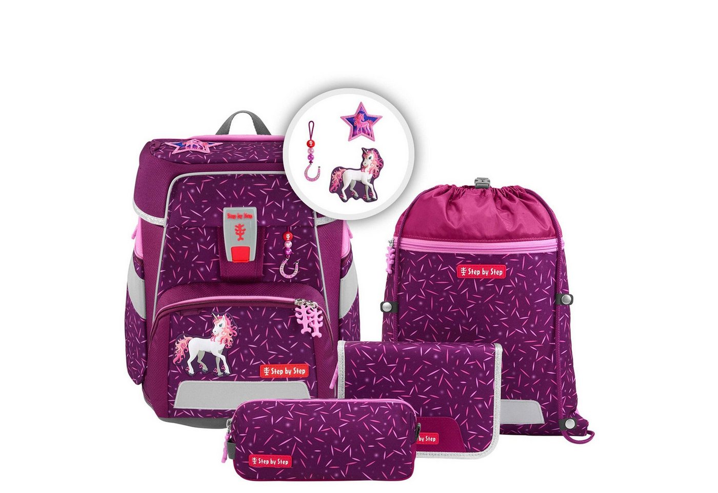 Step by Step Schulranzen Space - Schulranzen Set 5tlg. (Manta Rio) (1-tlg) von Step by Step