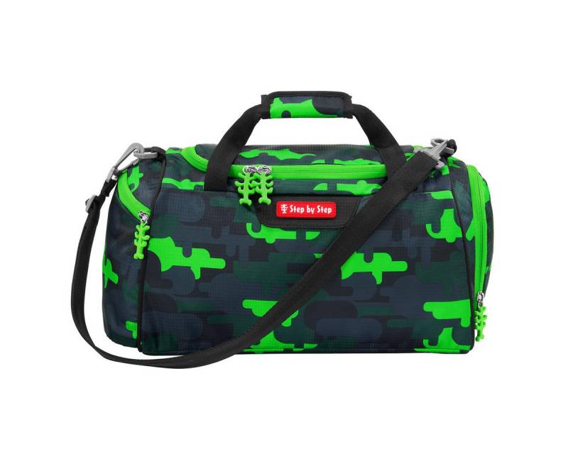 Step by Step Schulranzen Sporttasche Black Cat Chiko (1 Stück), Sportbeutel, Turnbeutel, Nassfach, 13 Liter von Step by Step